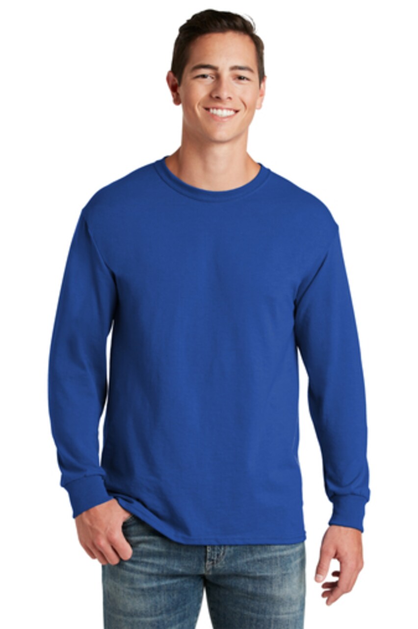 JERZEES® Dri-Power Long Sleeve Crewneck T-Shirt for Sports, Work & Layering Wear